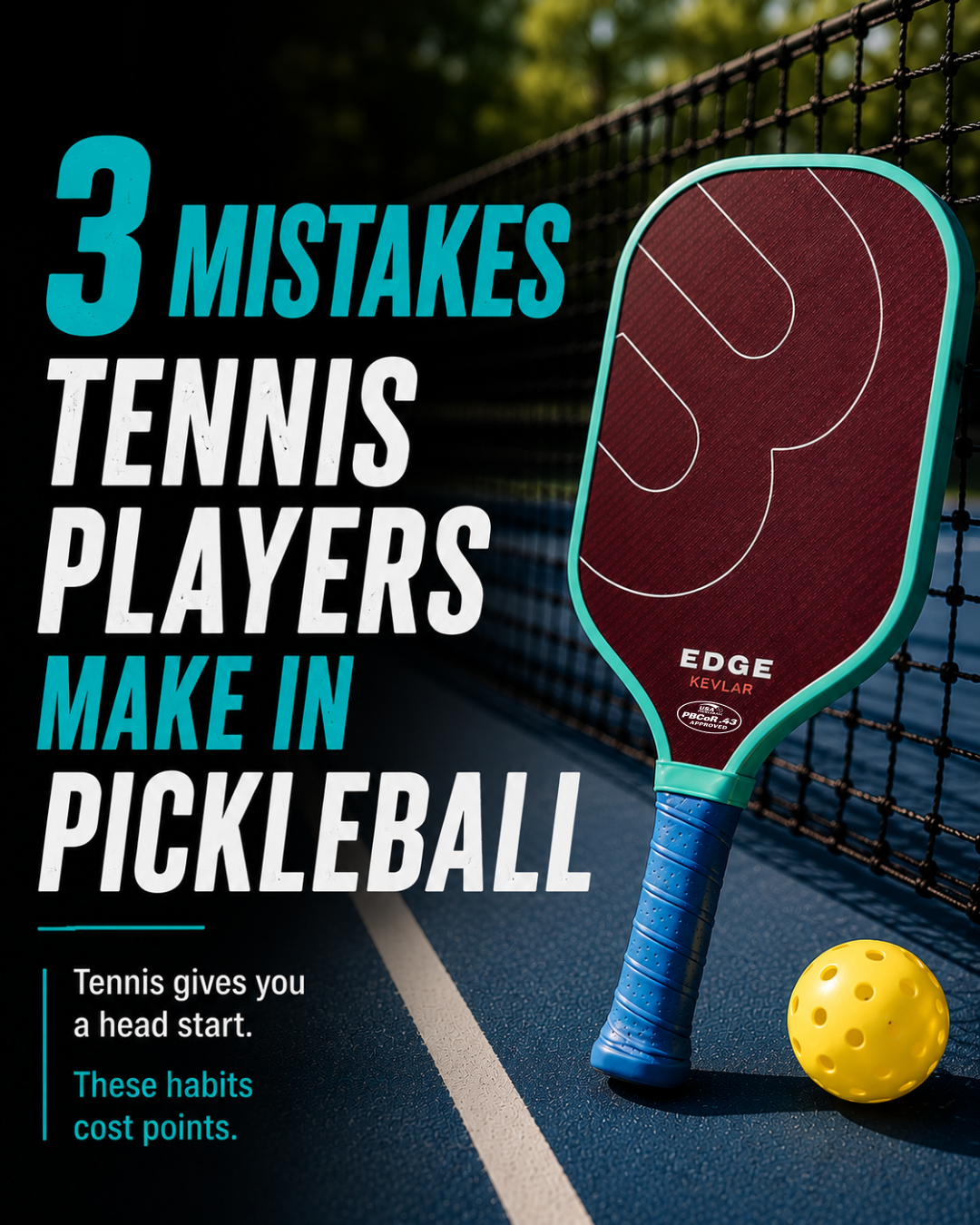 3 Mistakes Tennis Players Make When Starting Pickleball